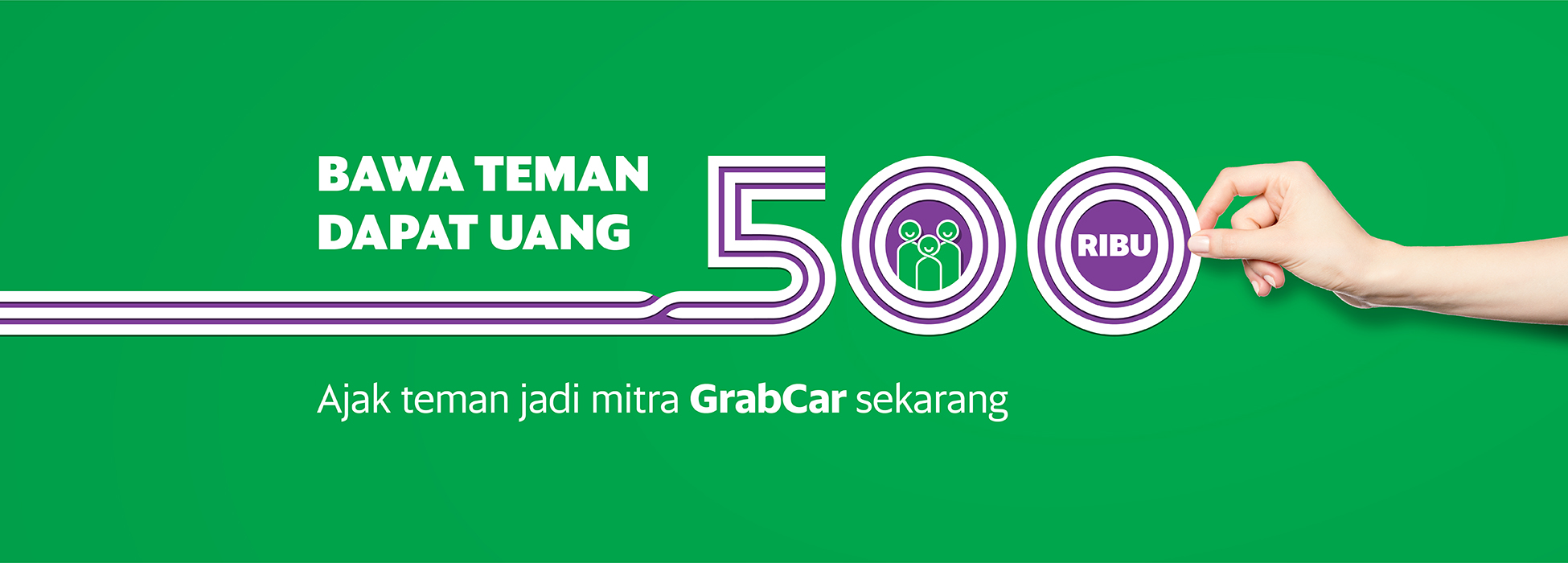 grab pendaftaran formulir Ajak & kesempatan Mitra, 500RIBU Teman Jadi dapatkan